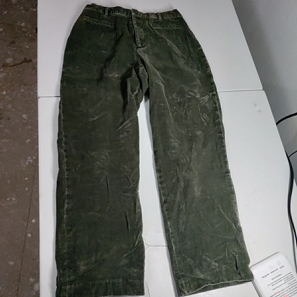 Vintage Rafaela petites green corduroy pants size 8 p